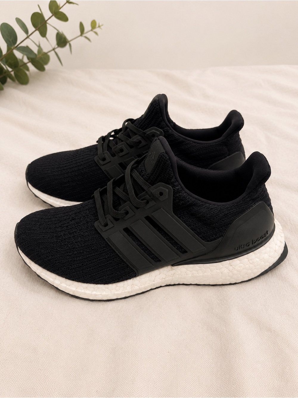adidas Black Ultra Boost Athletic Shoes